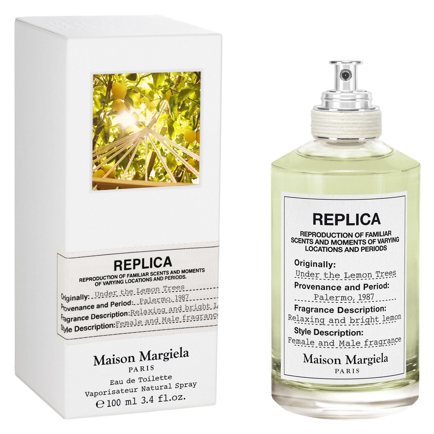 nước hoa hương cam chanh Maison Margiela Replica Under the Lemon Trees EDT