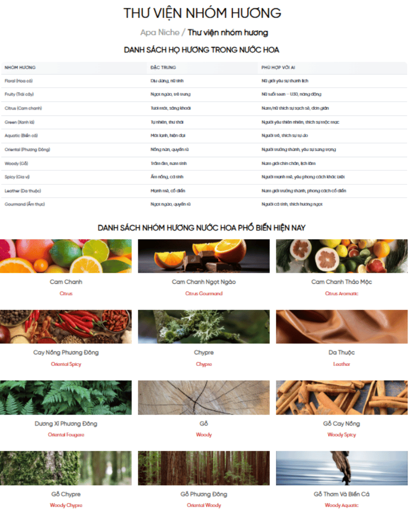 Nhóm hương Apa Niche