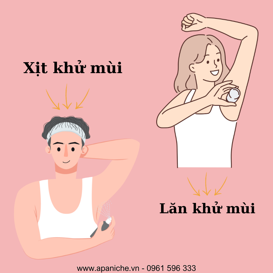 xịt khử mùi - lăn khử mùi