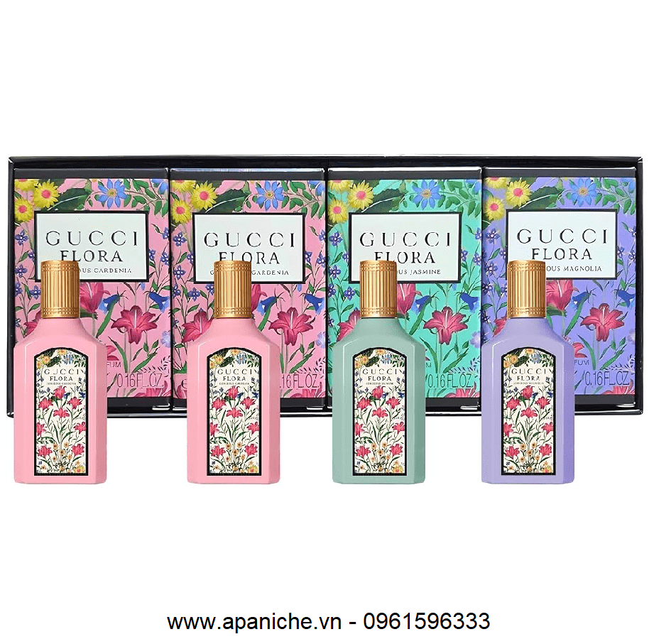 set gucci flora 4 mini apa niche