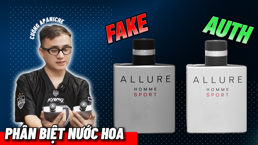 Phân biệt Allure Chanel Homme Sport thật giả