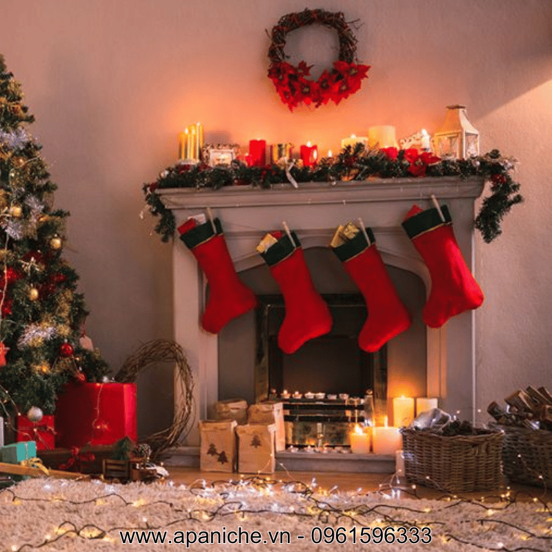 Tất họa tiết Noel