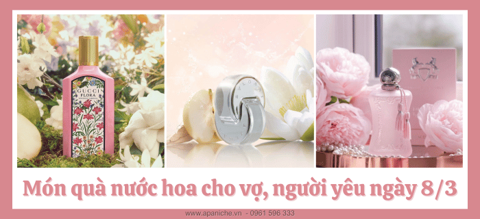 nước hoa làm quà 8 3 cho vợ, người yêu