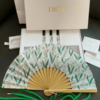 Set Dior Folding Fan Sensu And Green Strap chinh hang