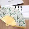 Set quat Dior Folding Fan Sensu And Green Strap cao cap