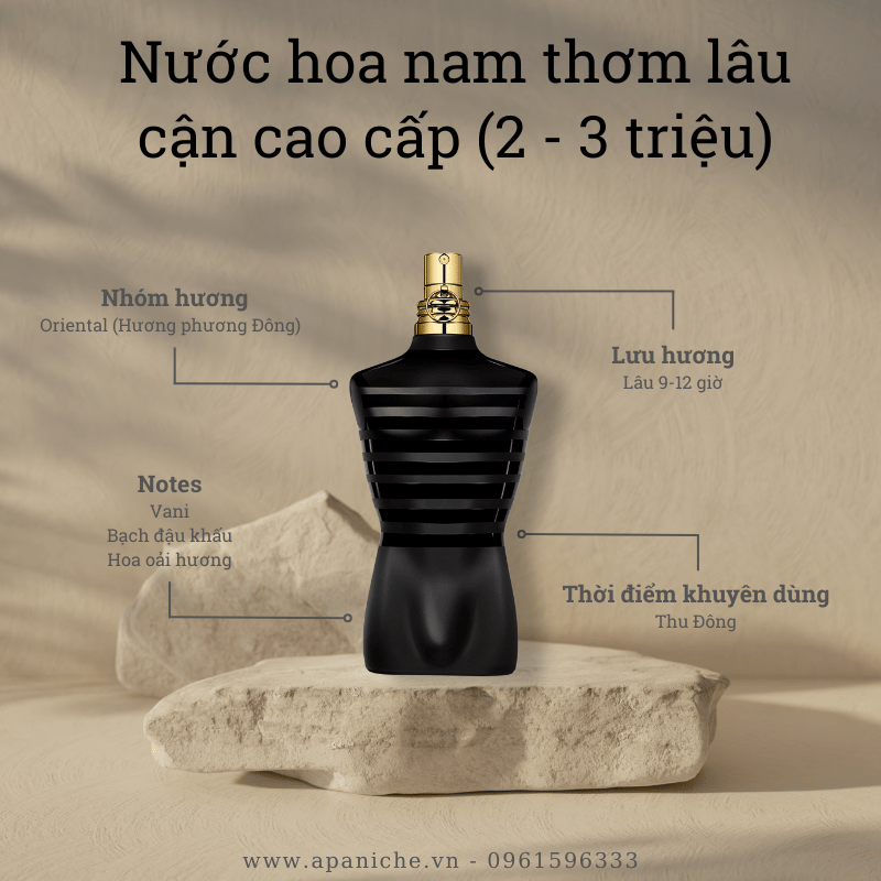 Nước hoa nam thơm lâu phân khúc cận cao cấp Jean Paul Gaultier Le Male Le Parfum EDP