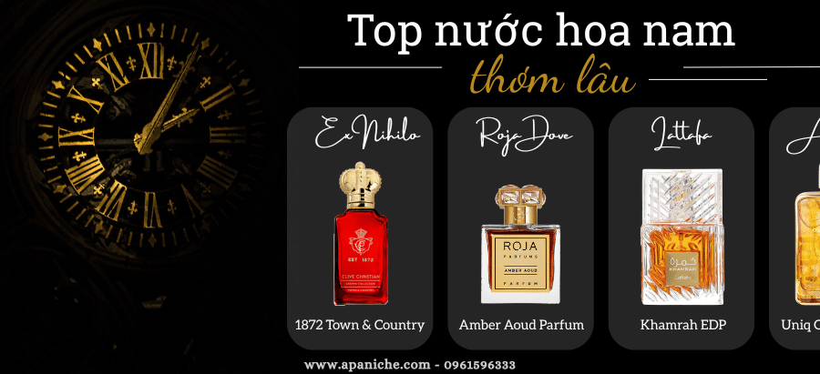 Nước hoa nam thơm lâu