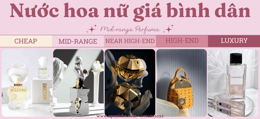 Nước hoa nữ giá bình dân