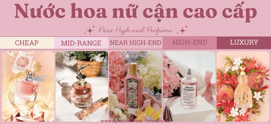 Nước hoa nữ cận cao cấp
