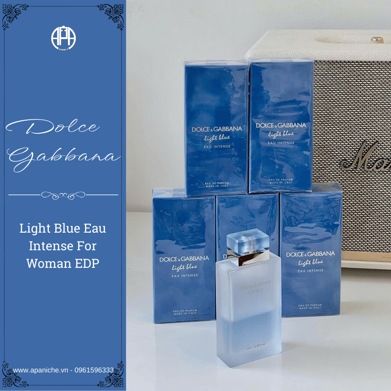 Nước hoa tầm trung Dolce Gabbana Light Blue Eau Intense For Woman EDP