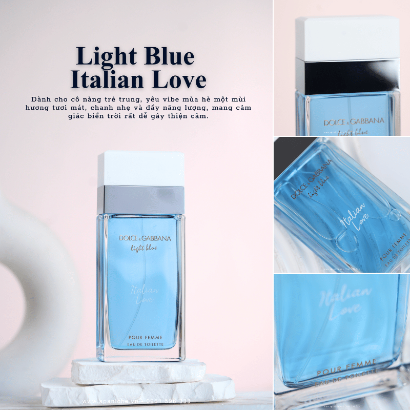 Thiết Kế Dolce Gabbana Light Blue Italian Love EDT Pour Femme Thiết Kế Dolce Gabbana Light Blue Italian Love EDT Pour Femme