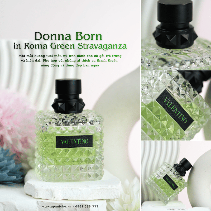 Thiết Kế Valentino Donna Born in Roma Green Stravaganza EDP
