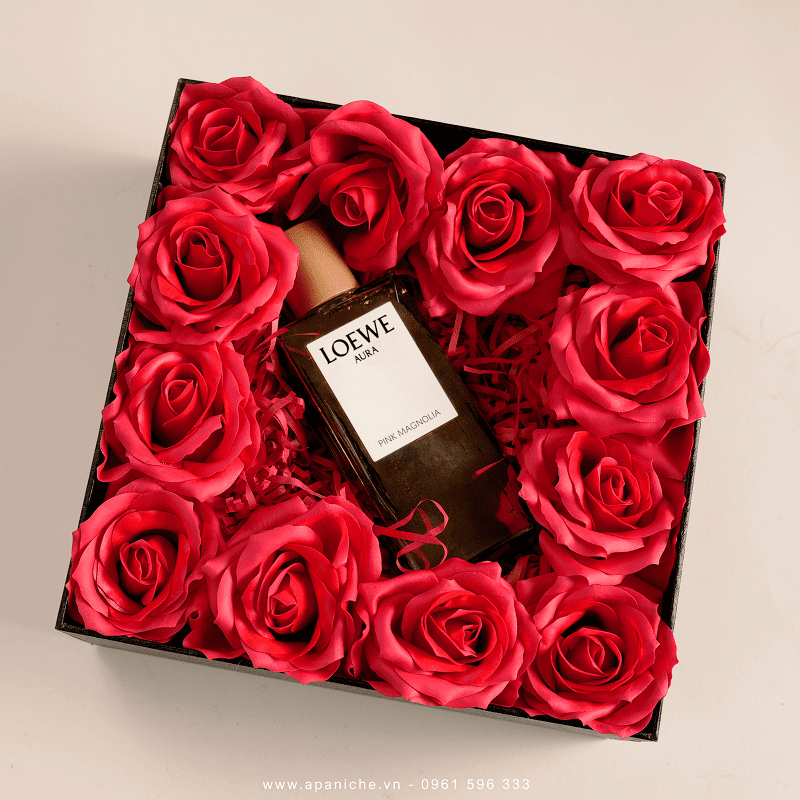 Nước hoa nữ màu vàng cao cấp Loewe Aura Pink Magnolia EDP