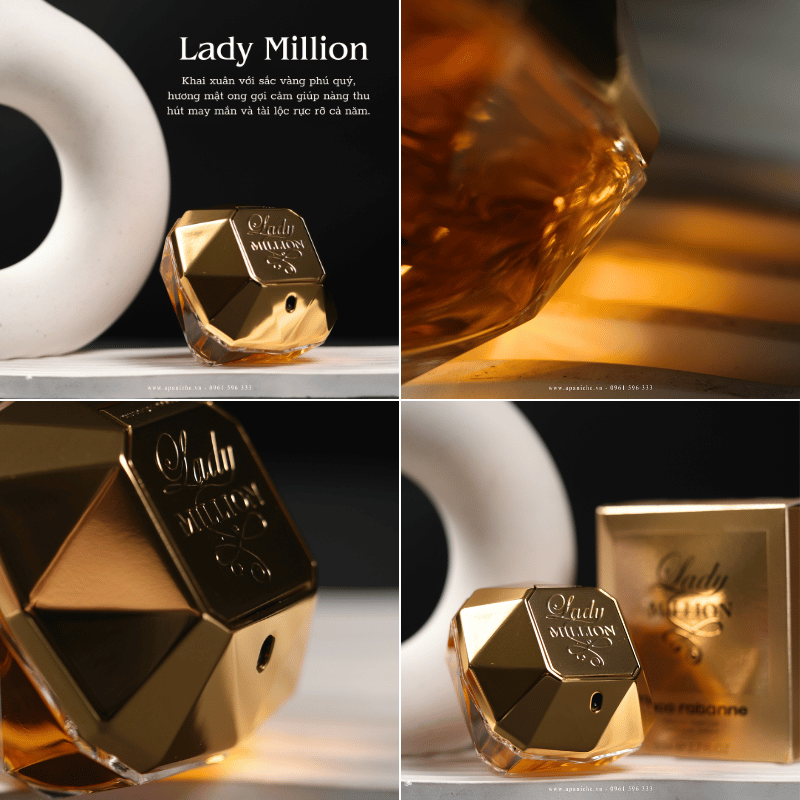 Thiết Kế Paco Rabanne Lady Million EDP