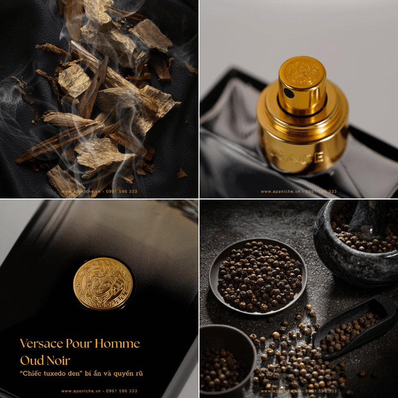 Thiết Kế Versace Pour Homme Oud Noir EDP Thiết Kế Versace Pour Homme Oud Noir EDP