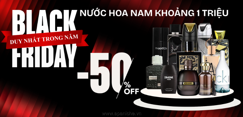 nuoc hoa nam khoang 1 trieu sale black friday 2025