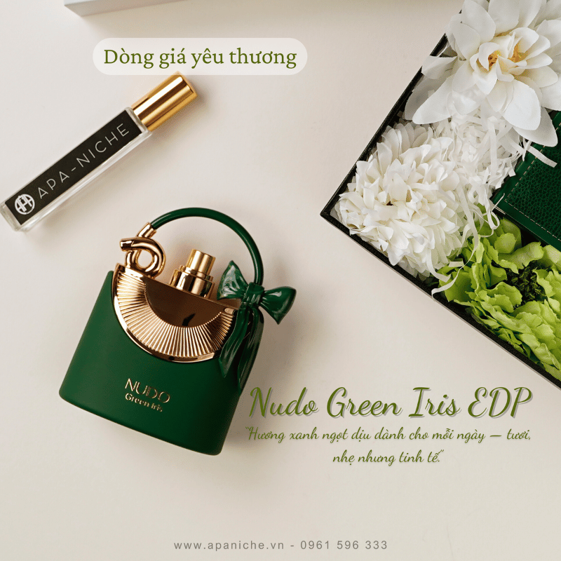 Nước hoa màu xanh lá cây Fragrance World Nudo Green Iris EDP