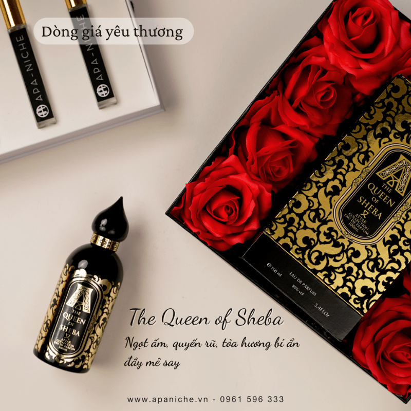 Nước hoa nữ màu đen Attar Collection The Queen of Sheba