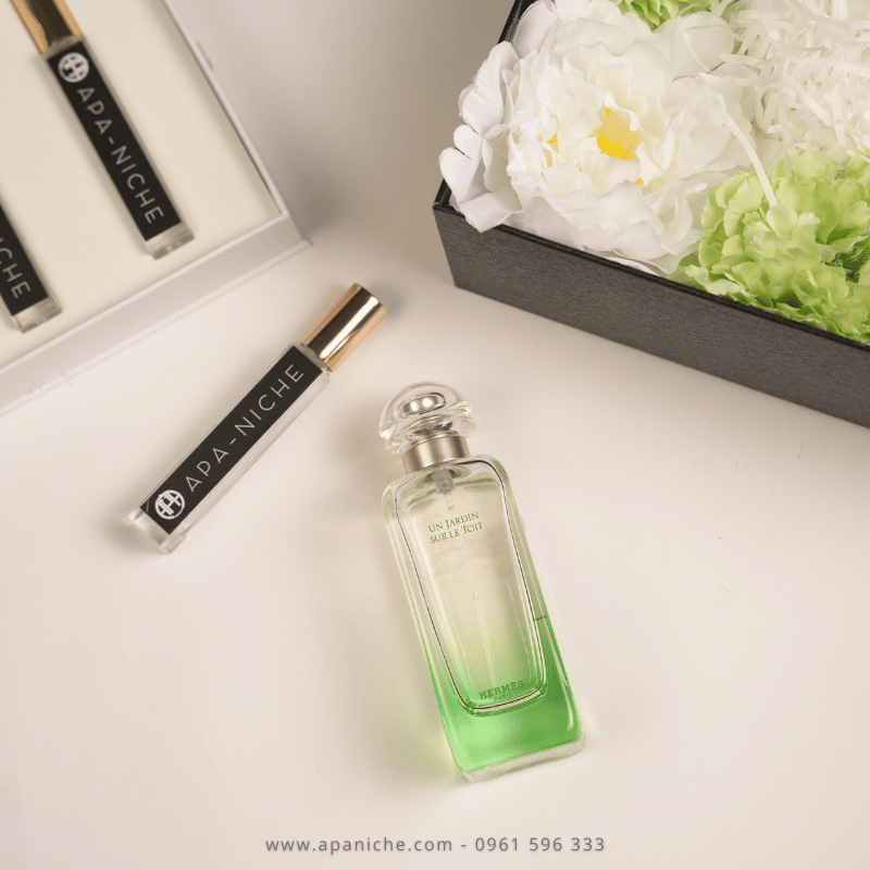 Nước hoa nữ màu xanh lá Hermes Un Jardin sur le Toit EDT