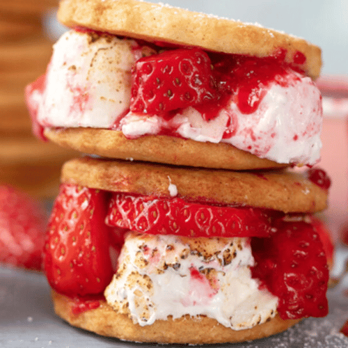 Bánh S’mores dâu tây Bánh S’mores dâu tây