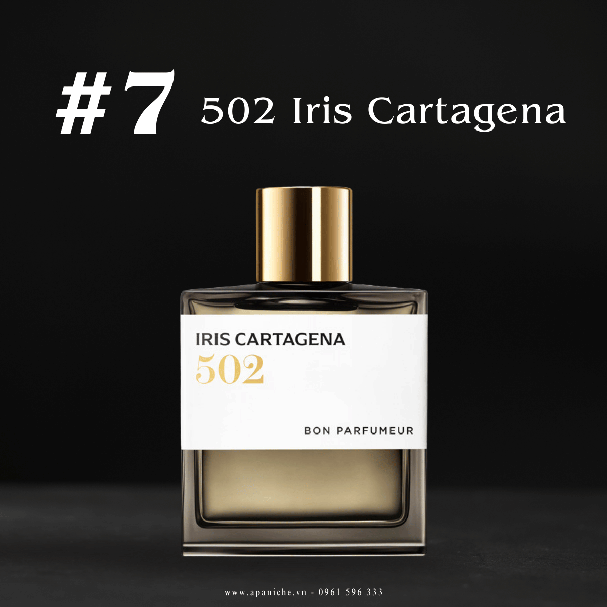 Nước hoa iris nam Bon Parfumeur 502 Iris Cartagena
