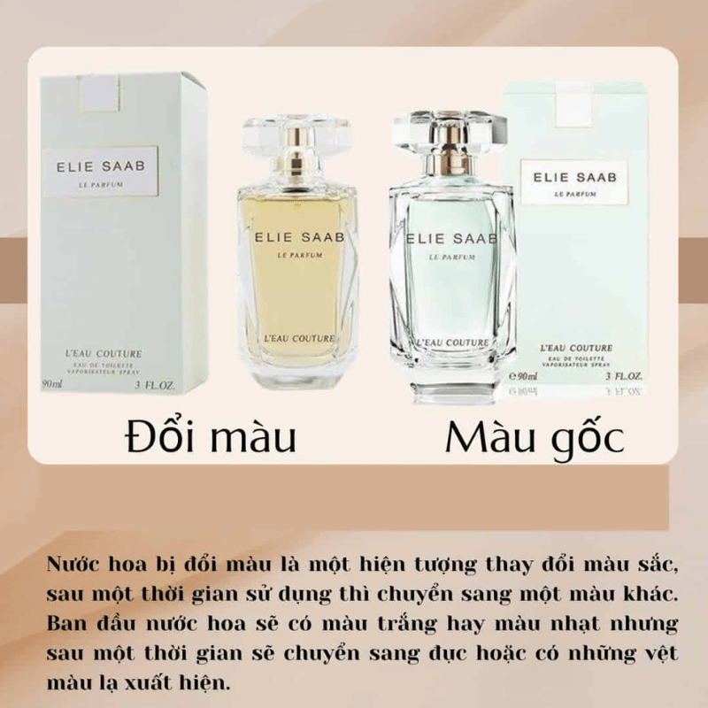 Hạn sử dụng nước hoa có ảnh hưởng đến việc đổi màu đổi mùi