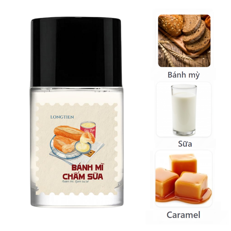 LONGTIEN Bánh Mì Chấm Sữa EDP mùi hương