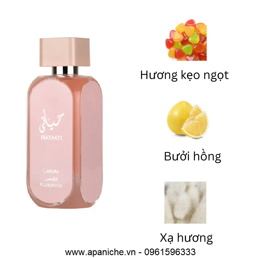 lattafa hayaati florence edp mui huong