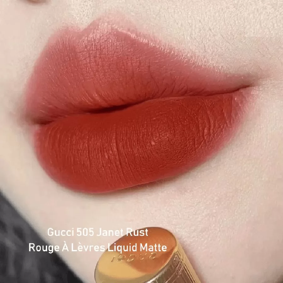 Son Gucci Rouge Liquid Matte 505 Janet Rust 2-min