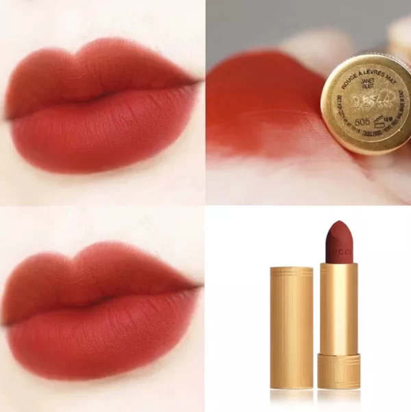 Son Lì Gucci Rouge À Lèvres Mat Lipstick 505 Janet Rust