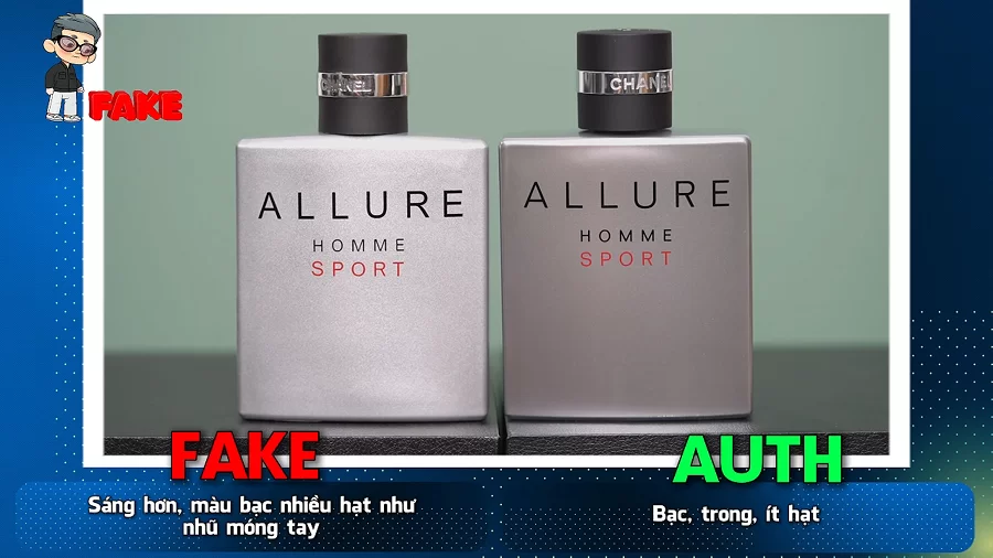 Phân biệt Allure Chanel Homme Sport thật giả