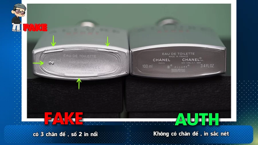Phân biệt Allure Chanel Homme Sport thật giả