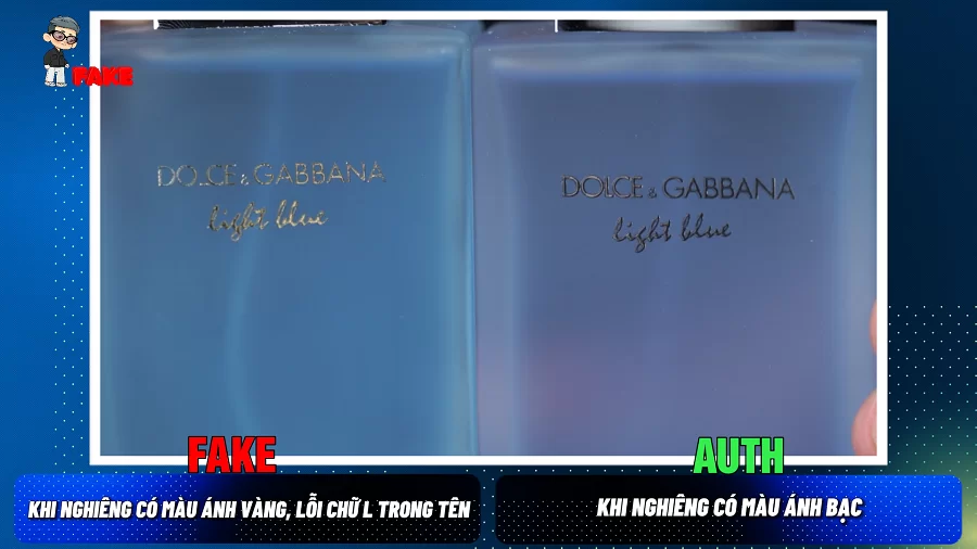 cách phân biệt nước hoa Light Blue Intense nữ thật giả