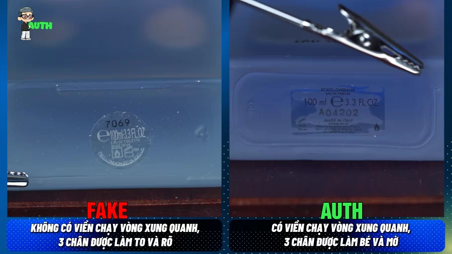 phân biệt nước hoa DG Light Blue Eau Intense nữ thật giả