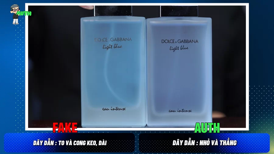 cách phân biệt nước hoa D&G Light Blue Intense nữ thật giả