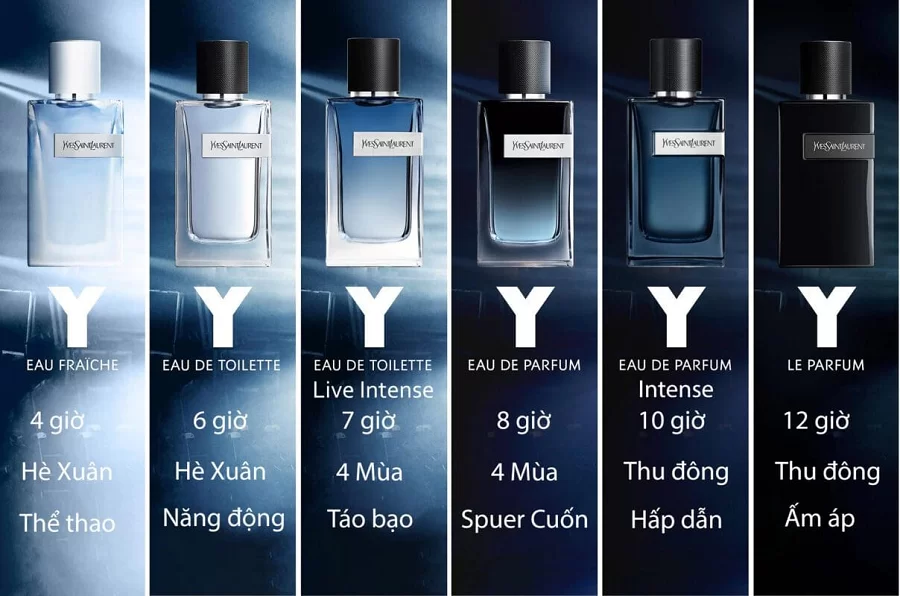 Độ bám tỏa nước hoa YSL