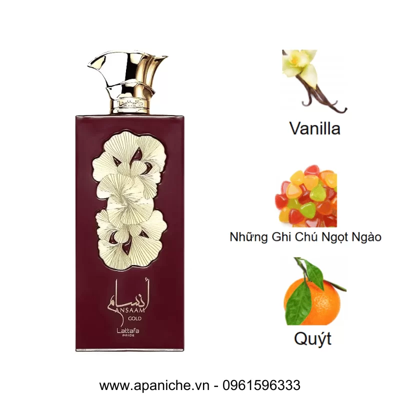 Lattafa Ansaam Gold EDP mùi hương Lattafa Ansaam Gold EDP mùi hương