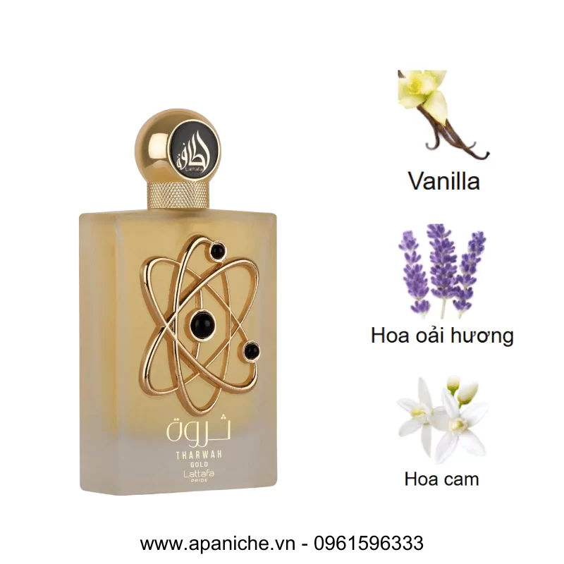 Lattafa Tharwah Gold EDP mùi hương Lattafa Tharwah Gold EDP mùi hương