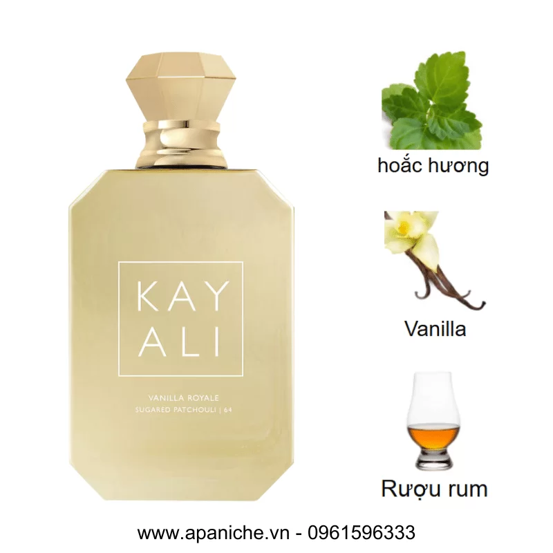 Kayali Vanilla Royale Sugared Patchouli 64 mùi hương