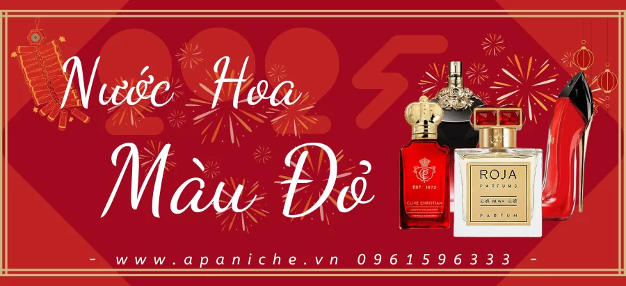 nước hoa màu đỏ