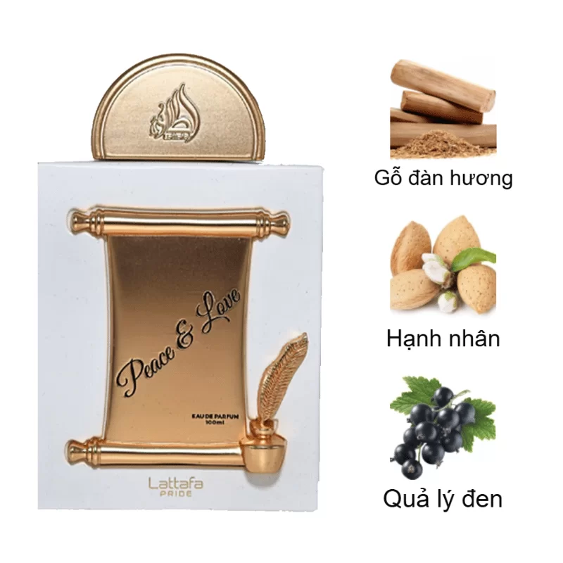 Lattafa Peace & Love EDP mùi hương Lattafa Peace & Love EDP mùi hương