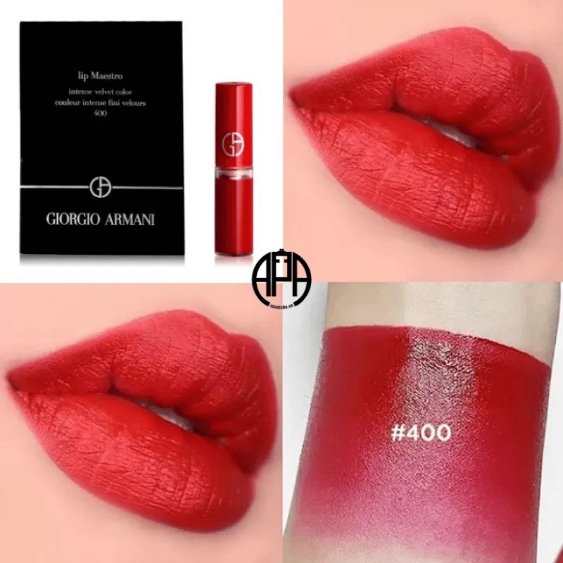 Chất son Son Kem Giorgio Armani 400 The Red Đỏ Tươi