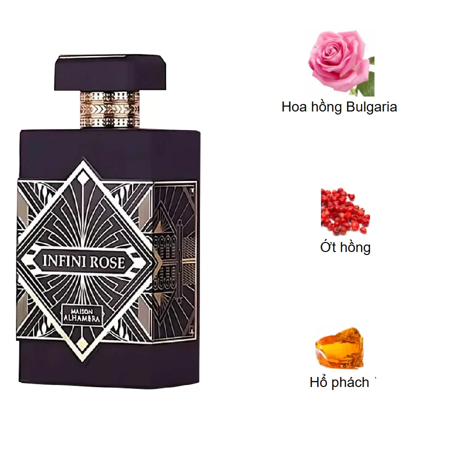 Maison Alhambra Infini Rose EDP mui huong