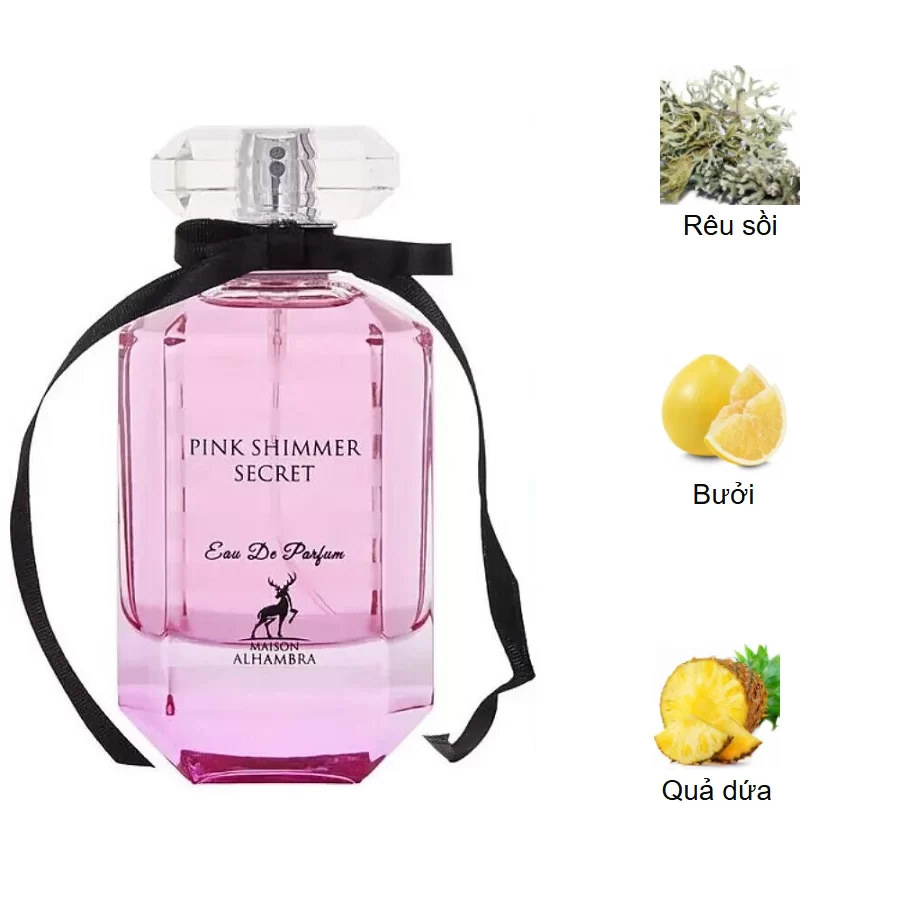Maison Alhambra Pink Shimmer Secret mui huong