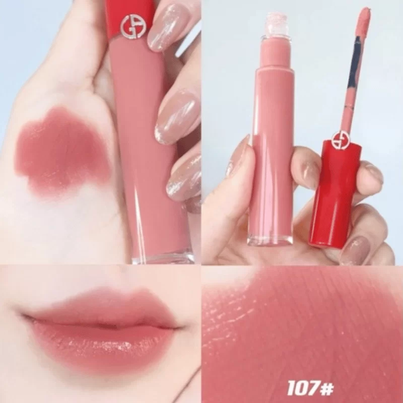 Màu son Son Kem Giorgio Armani Lip Maestro 107 Nuda Hồng Đất (2)