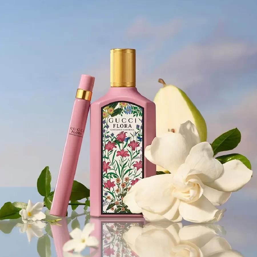 Set Gucci Flora Gorgeous Gardenia EDP 100ml va mini 10ml chinh hang