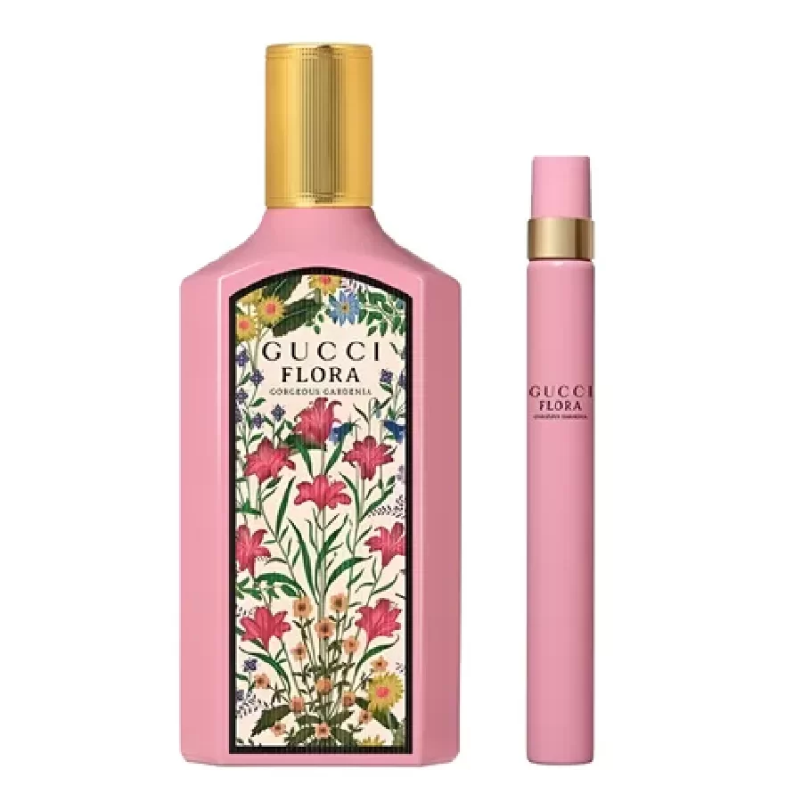 Set Gucci Flora Gorgeous Gardenia EDP 100ml va mini 10ml gia tot