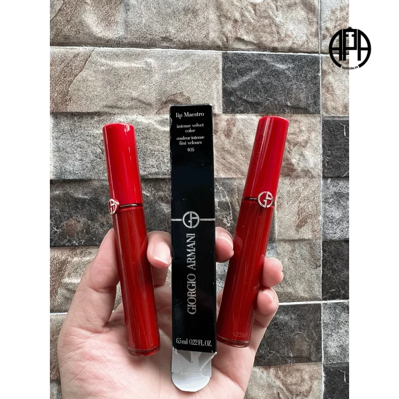 Thiết kế Son Kem Giorgio Armani Lip Maestro 405 Sultan Đỏ Gạch