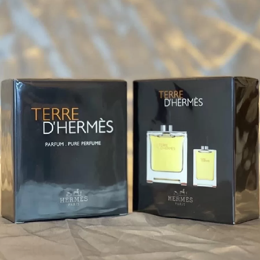 set Hermes Terre d’Hermes Parfum 75ml & 12.5ml gia tot