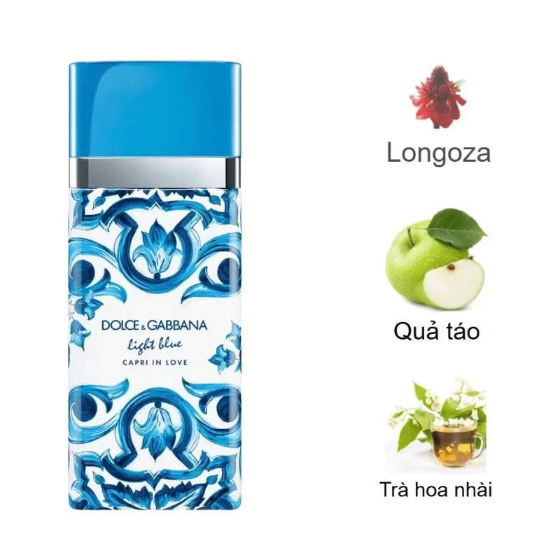 Dolce Gabbana Light Blue Capri In Love Pour Femme EDP mùi hương